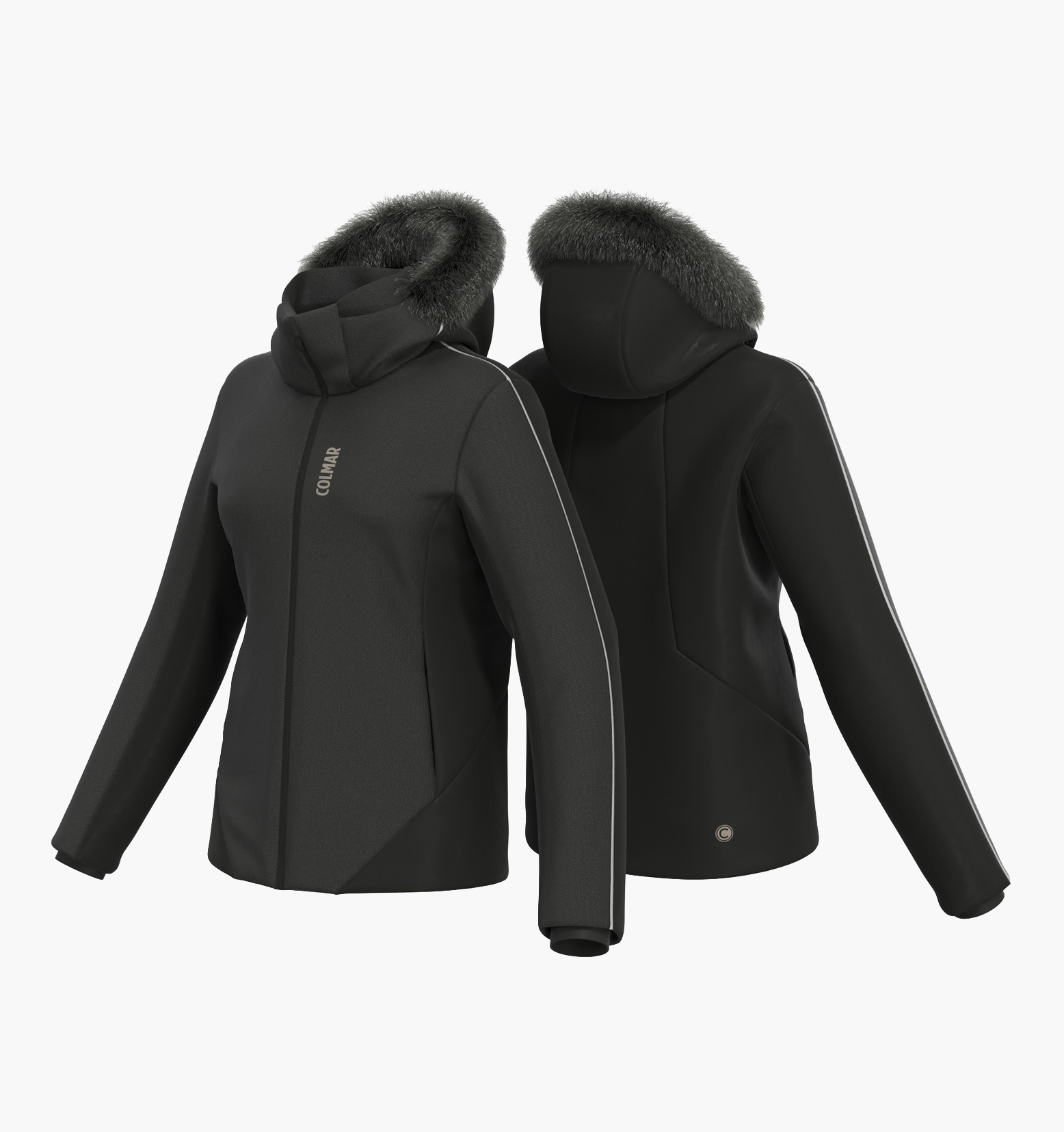 Geacă de ski Colmar Damă 2902F-99 Yin&Yang Black