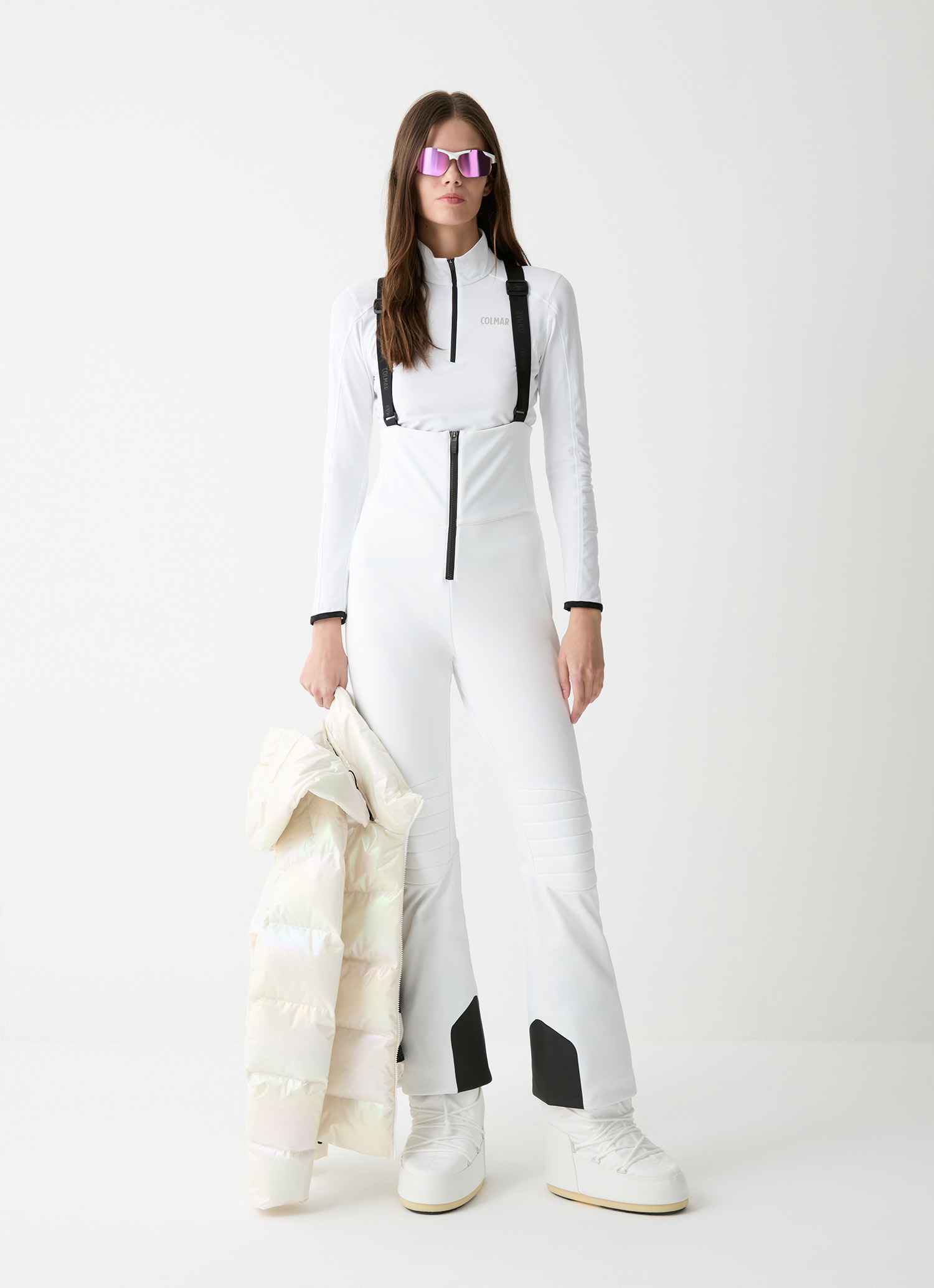 Pantaloni de ski Colmar Damă 0275R-01 Shape White