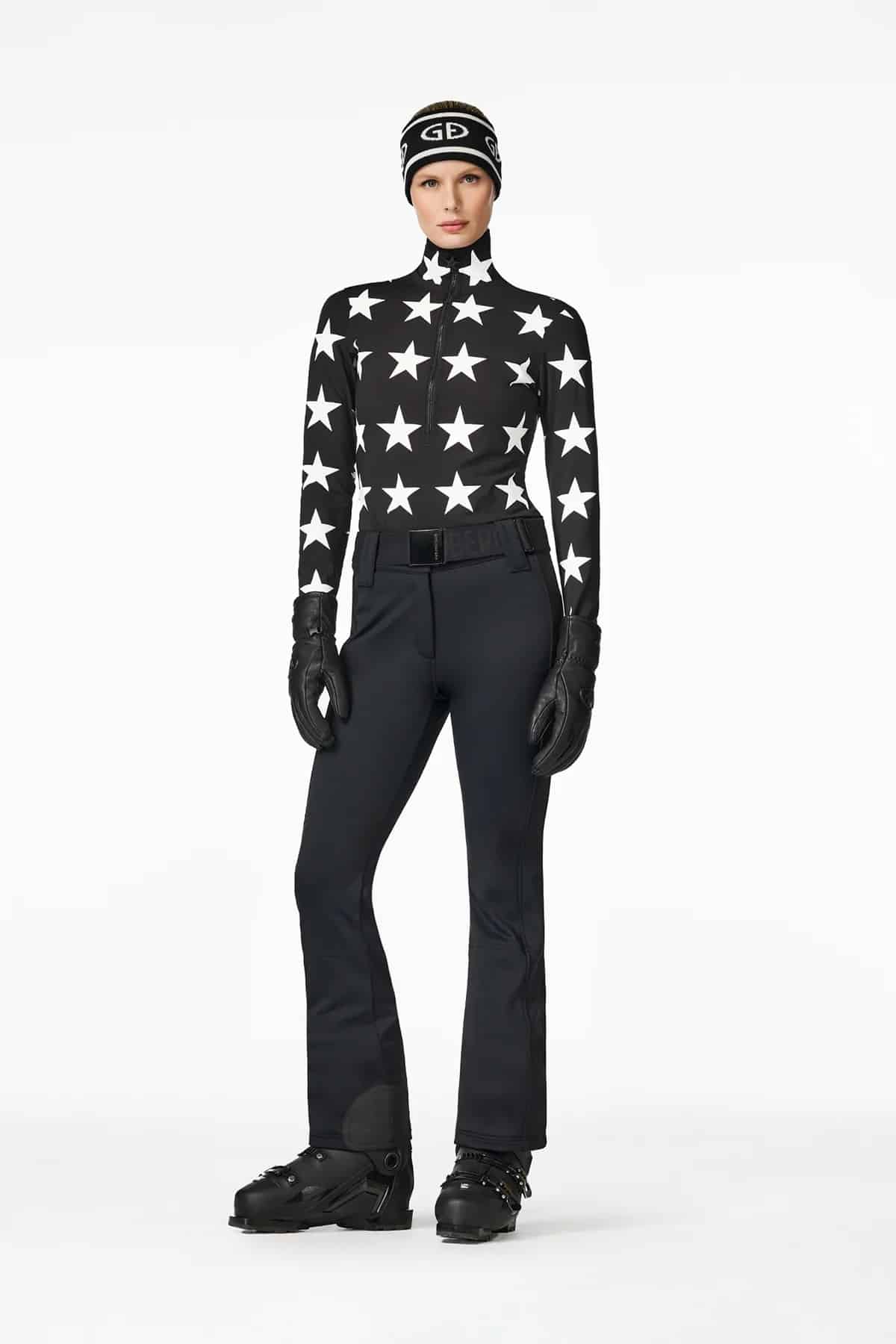 Bluză de ski Goldbergh Damă GB31420254-9000 Lunaria Black-White