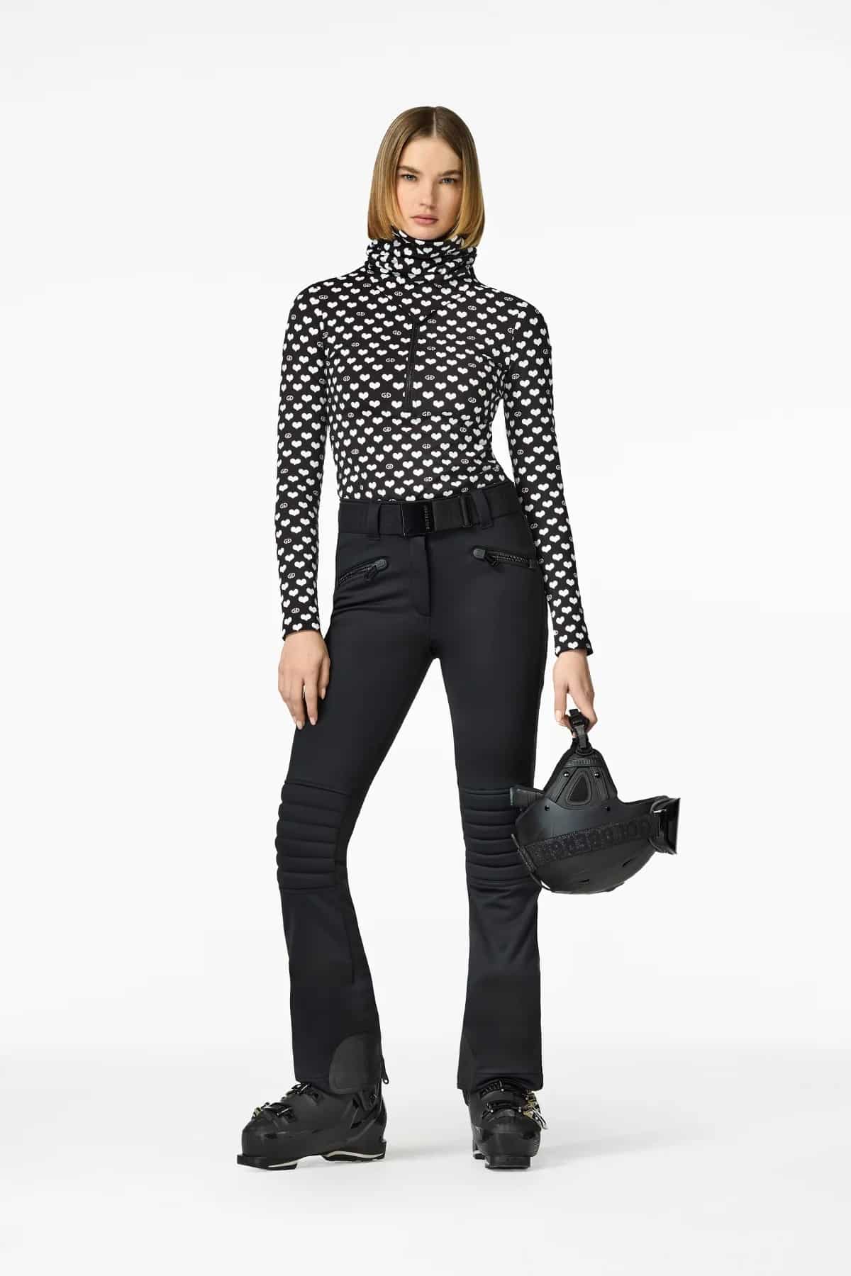 Bluză de ski Goldbergh Damă GB32120254-0024 Couri Black-White