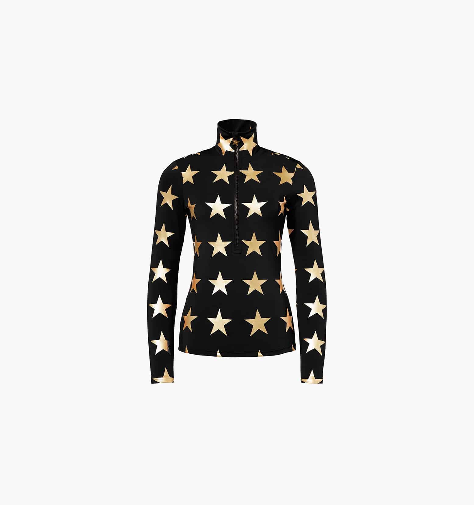 Bluză de ski Goldbergh Damă GB31420254-9001 Lunaria Black-Gold